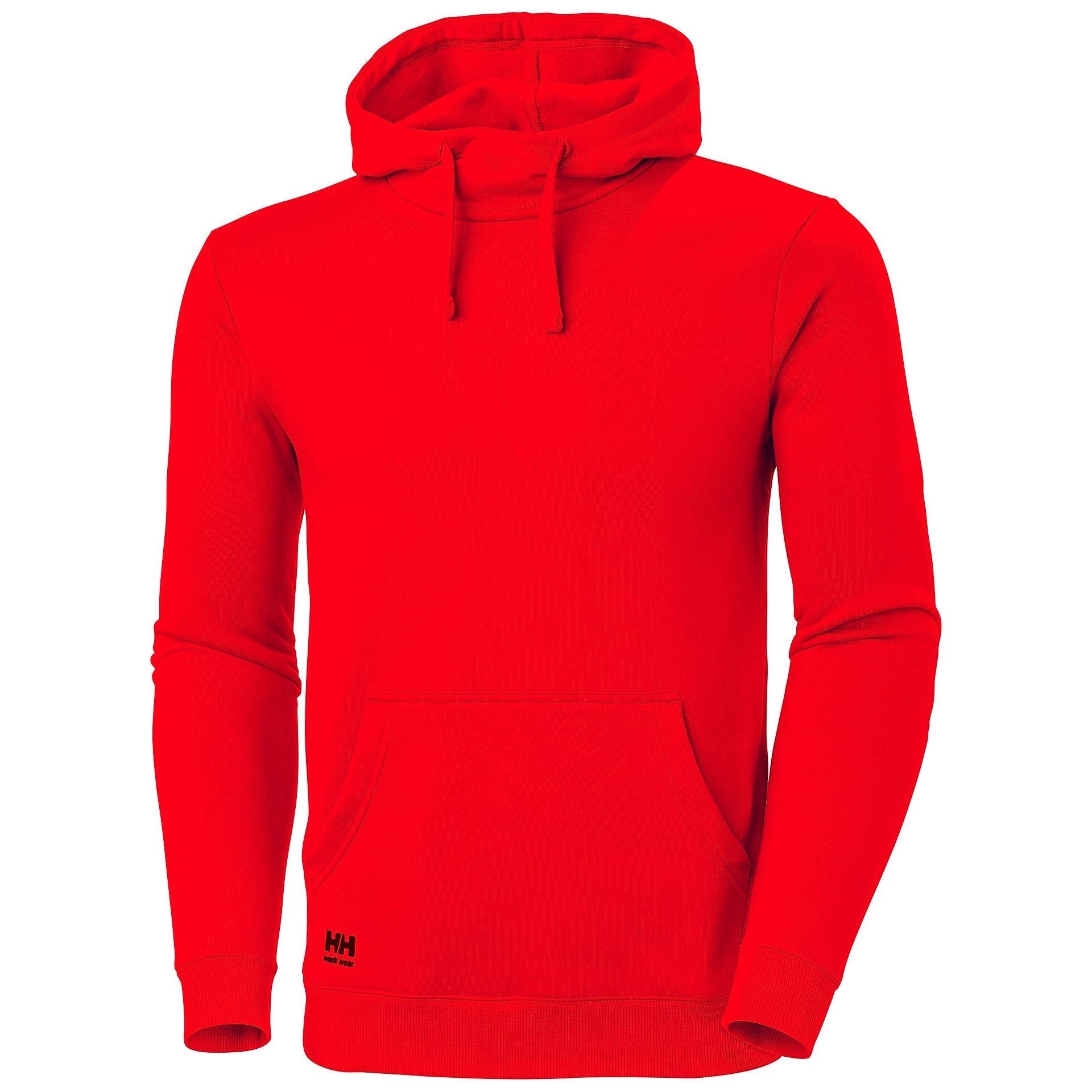 Helly Hansen Classic Hoodie Alert Red front#colour_alert-red