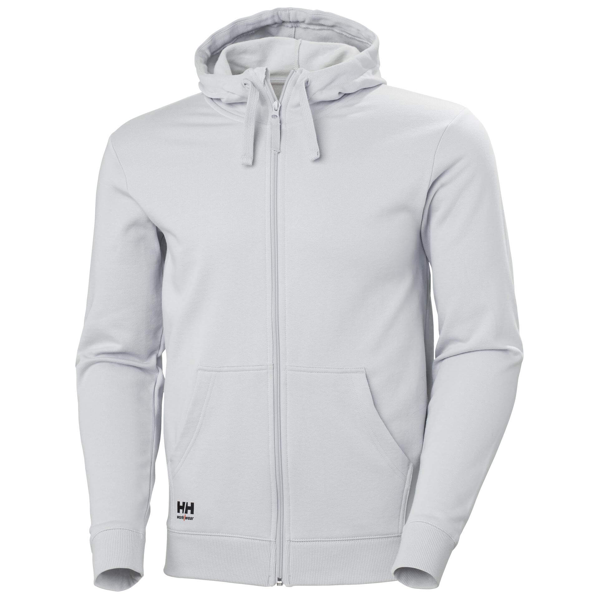 Helly Hansen Classic Zip Hoodie Grey Fog Front#colour_grey-fog