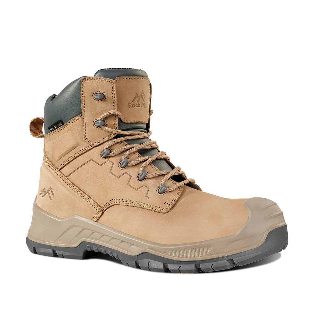 Rock Fall RF741 Oakridge Metal-Free S7S Lightweight Waterproof Composite Toe Cap Safety Boots Stone 1#colour_stone