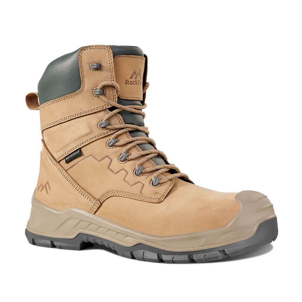 Rock Fall RF751 Wilder S7S High Leg Size-Zip Waterproof Metal-Free Safety Boots Stone 1#colour_stone
