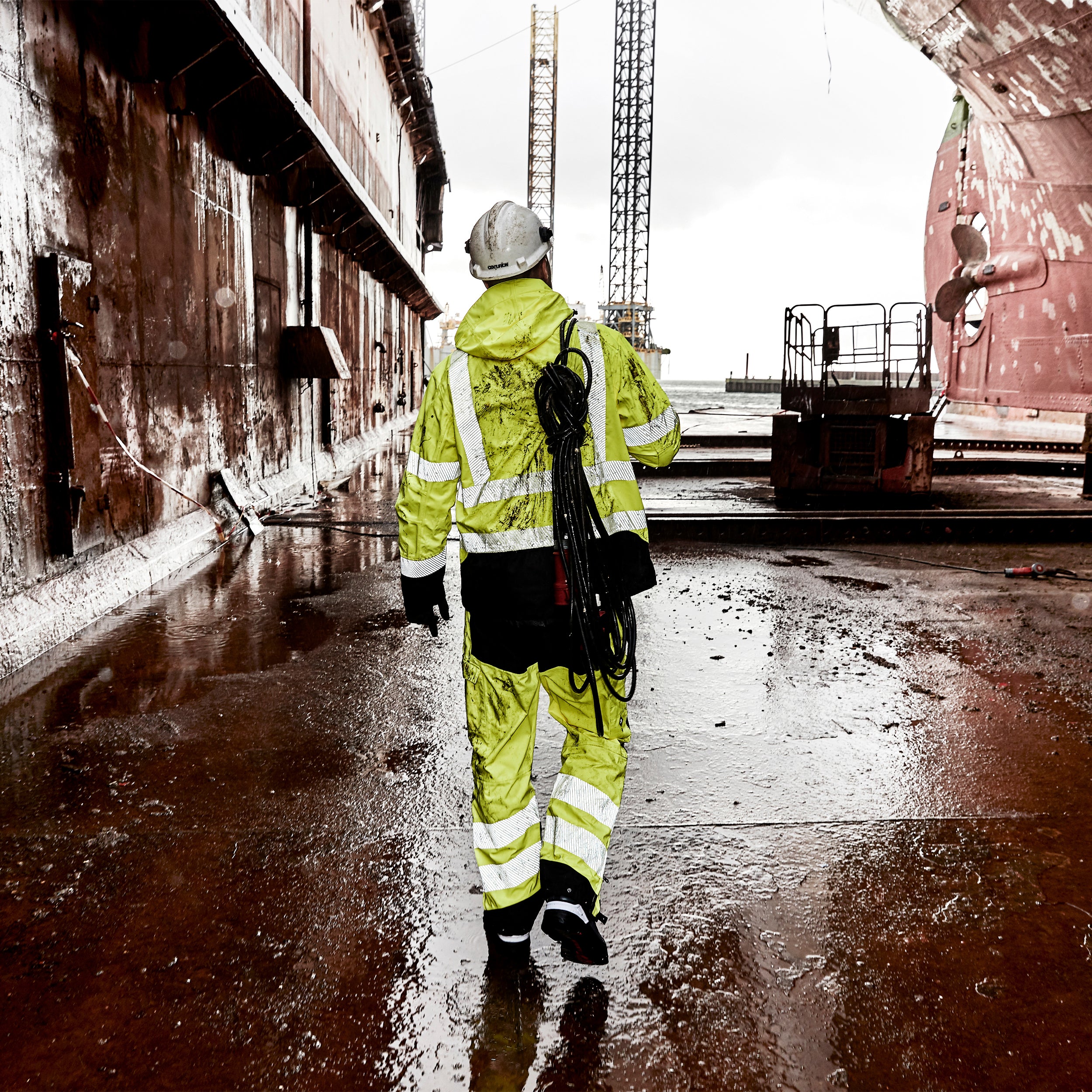 Elka hivis waterproof jacket