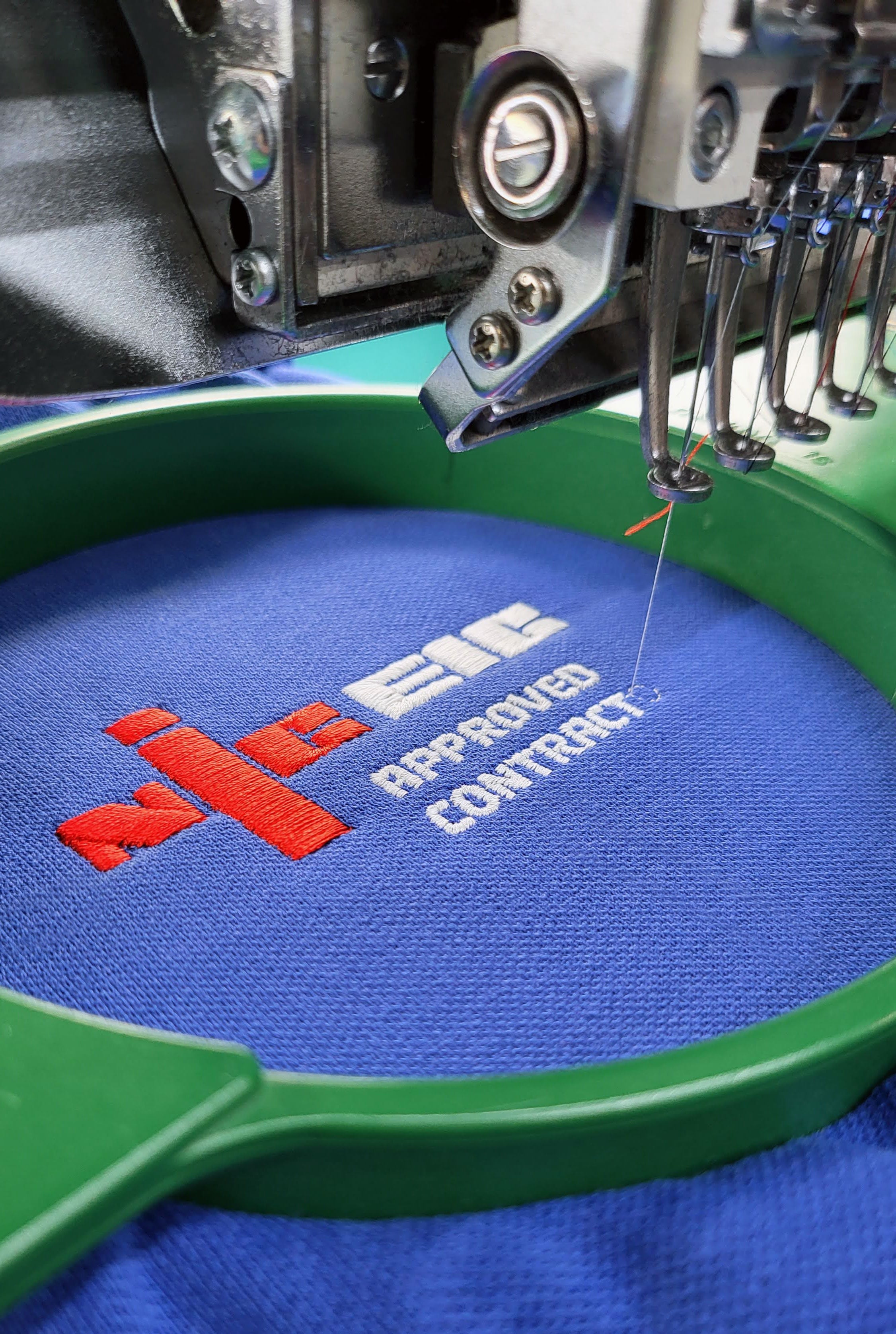 NIC Approved Contactor embroidered logo